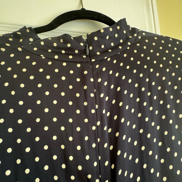 Veronica Beard navy blue and White Dotted Maxi Dress - Picture 10 of 14